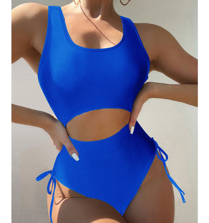 Dame Cut-Out Badedragt med justerbare sidestropper Skovae