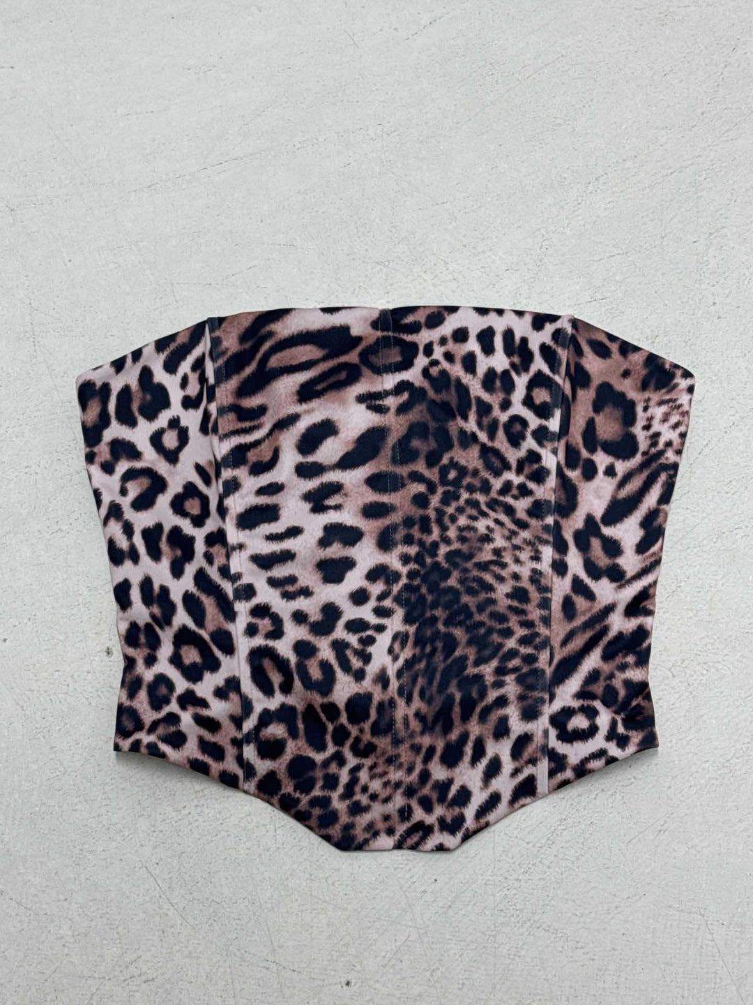 Damen Bustier mit animalischem Druck und figurformendem Schnitt Skovae
