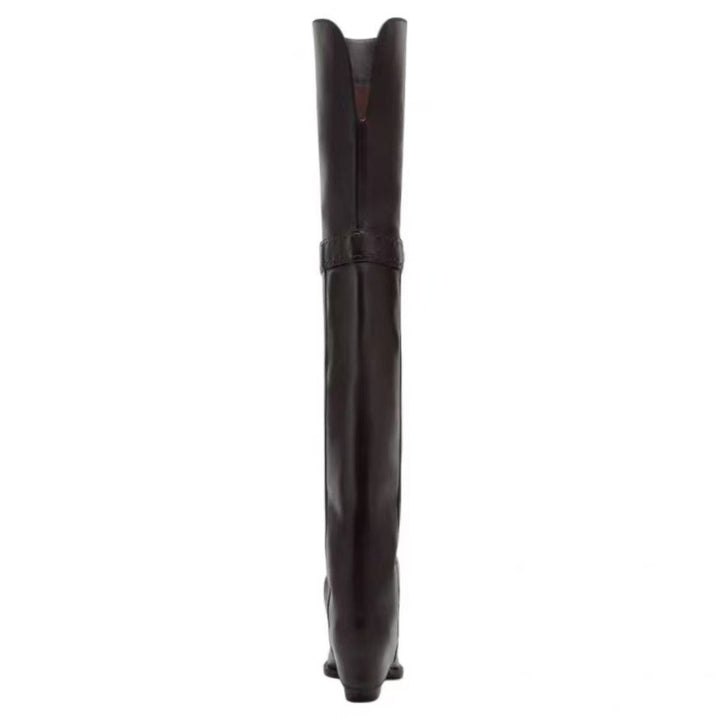 Femme High-Cut Stiletto Knæhøje Støvler med skulptureret Finish Stilla