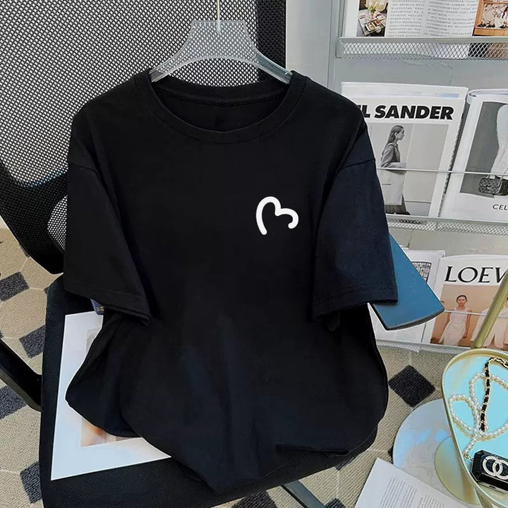Dame T-shirt med moderne minimalistisk design Stilla