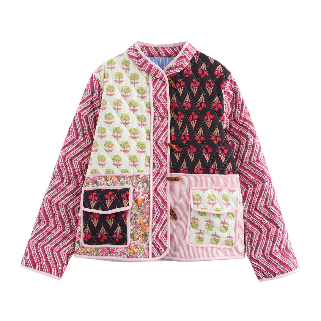 Femme Artistic Patchwork Utility Jakke Stilla
