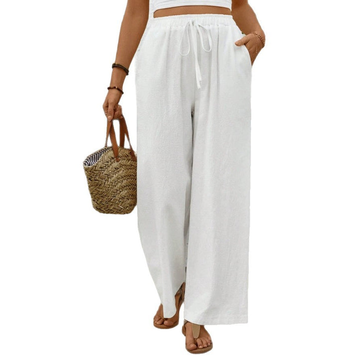 Dame Culotte Jumpsuit med elastisk talje og bred benform Skovae