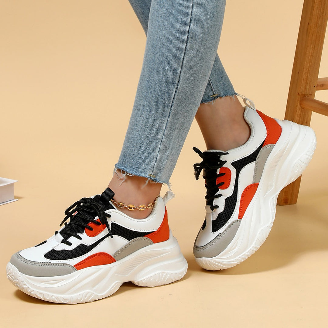 Dame Sporty Chunky Sneakers med dæmpende sål og åndbart overmateriale Stilla