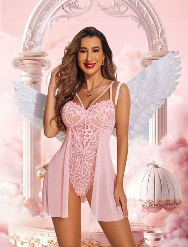 Dame Gennemsigtig Spids Babydoll Nattøj Stilla