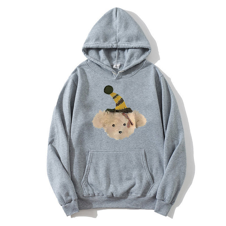 Kvindernes hoodie med legende hundemotiv Skovae