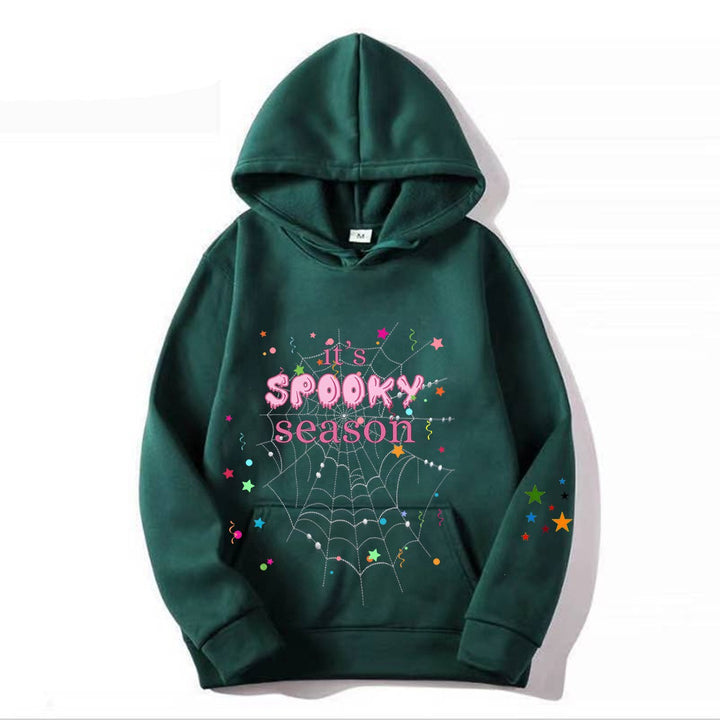 Kvinder hyggelig hoodie med grafisk Halloween design Skovae