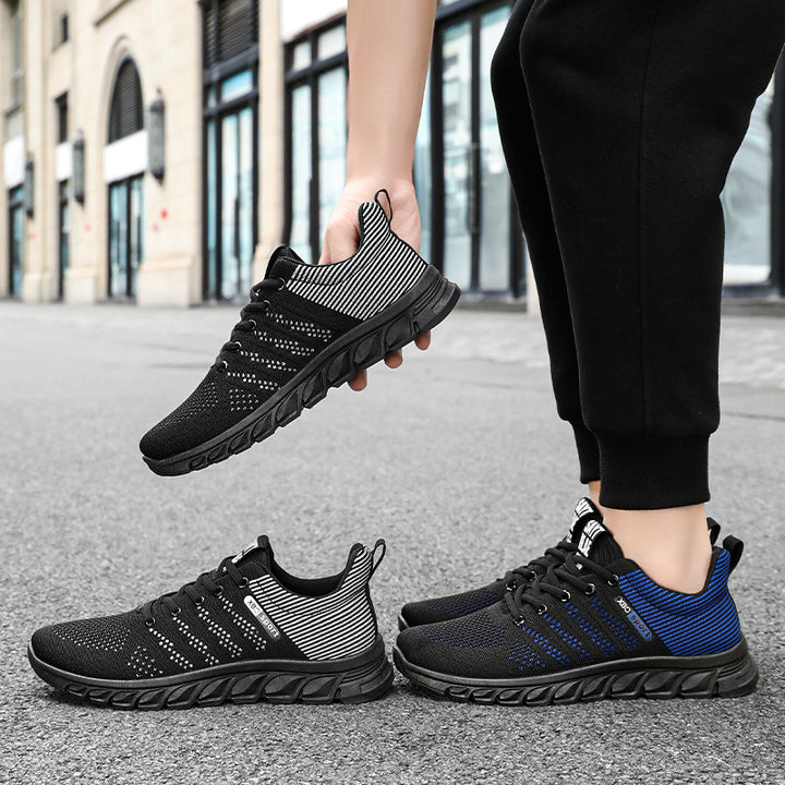 Herrer Sporty Fitness-Sneakers med åndbart mesh og stødabsorberende sål Stilla