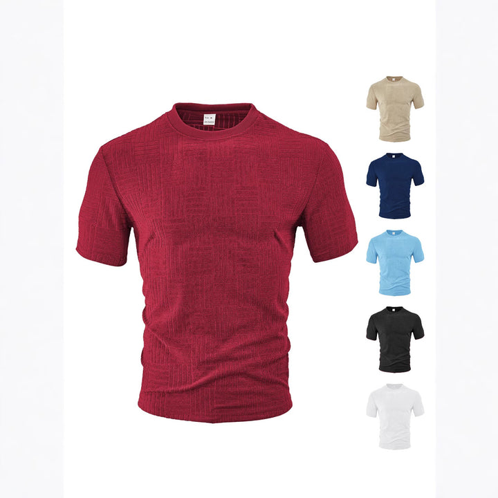 Herren struktureret T-shirt med åndbar teknologi Stilla