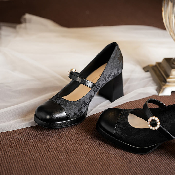 Femme Elegant Mary Jane Hæle Stilla