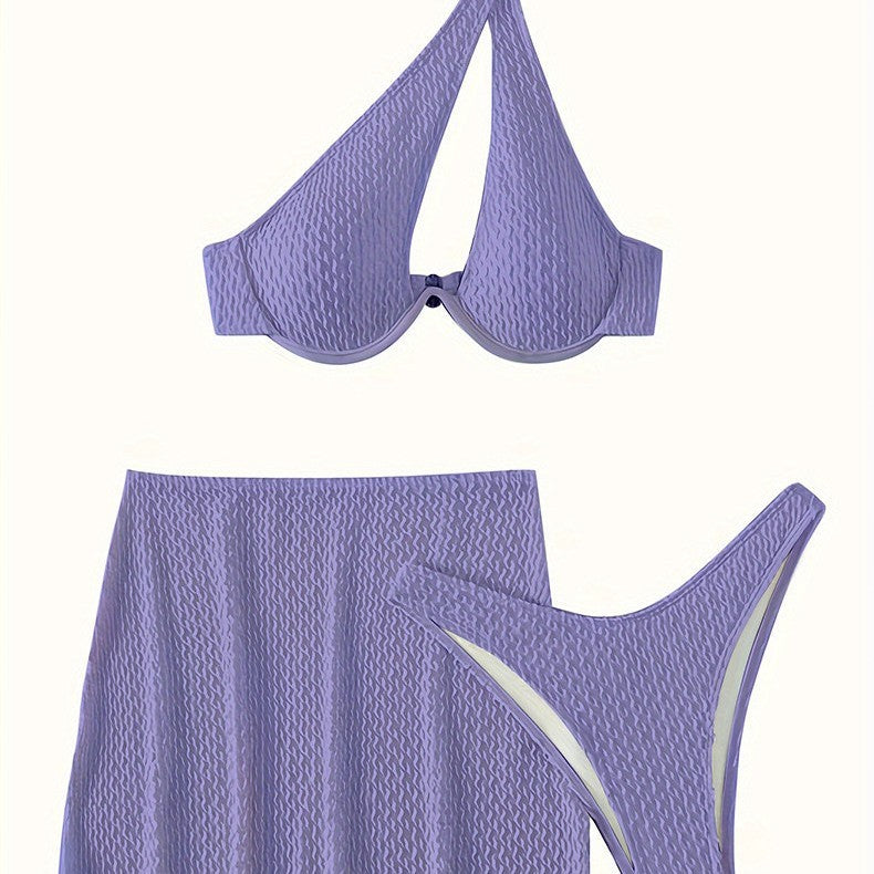 Femme Stilet Asymmetrisk Bikini-top Stilla
