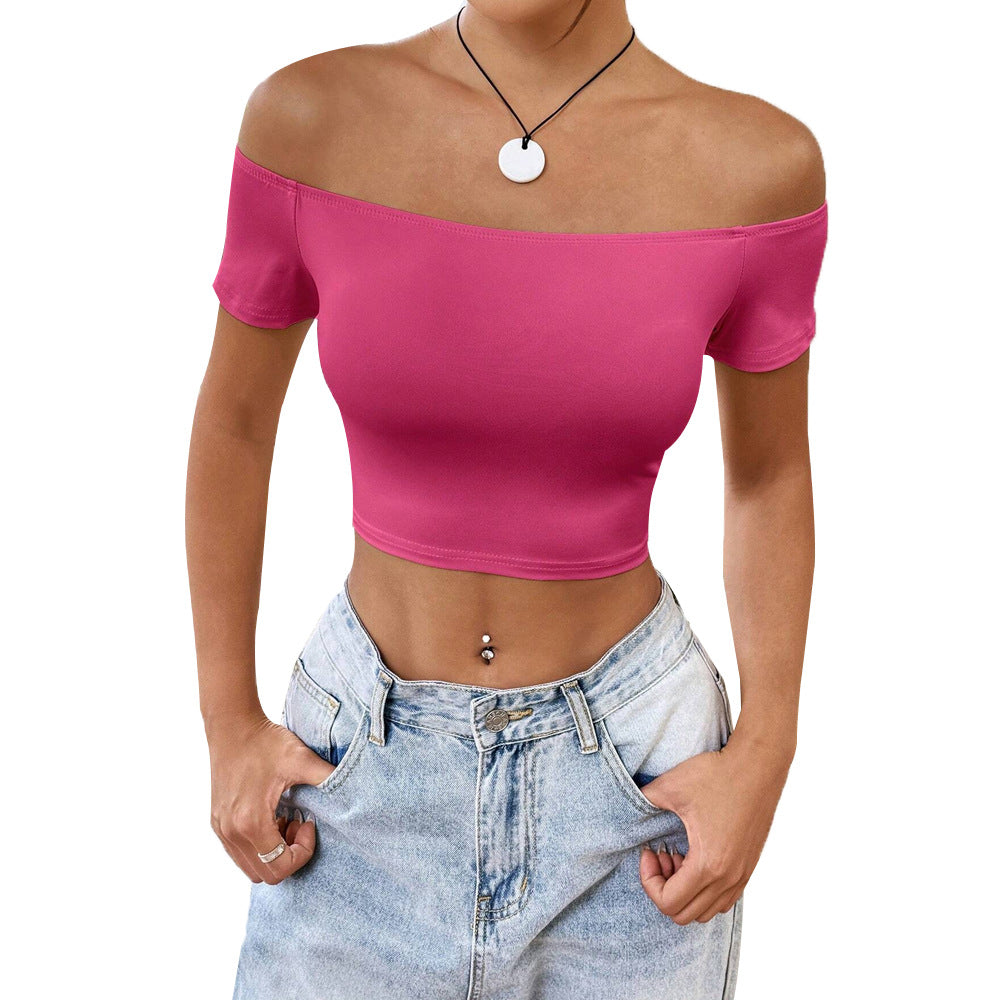 Kvinder cropped Off-Shoulder Skjorte Stilla