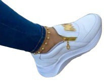 Damer Mode Slip-On Sneakers med charmerende lynlås og dekorative accenter Stilla