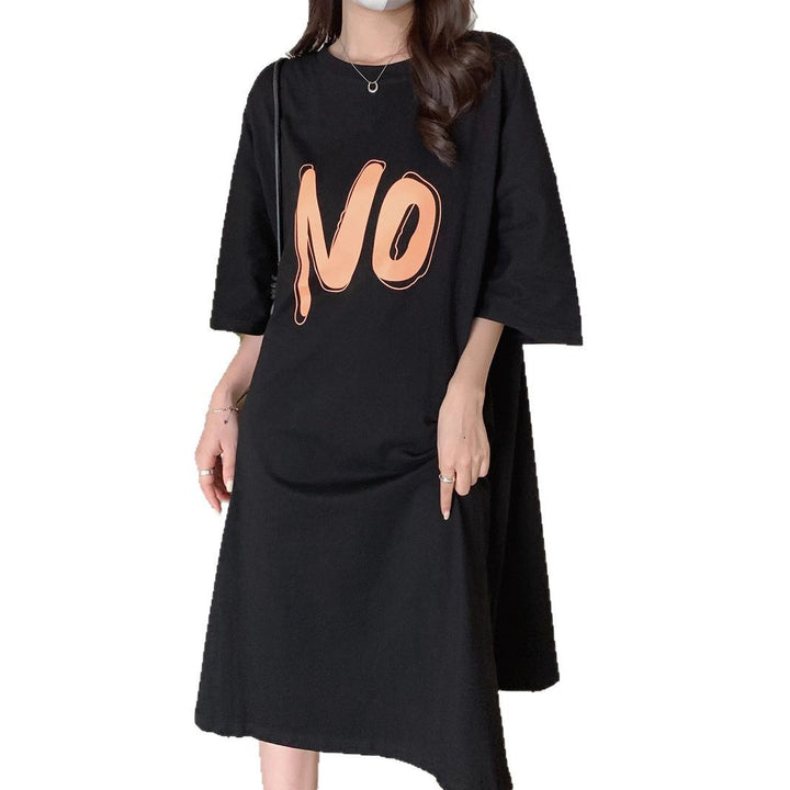 Dame Casual Graphic Kjole Stilla