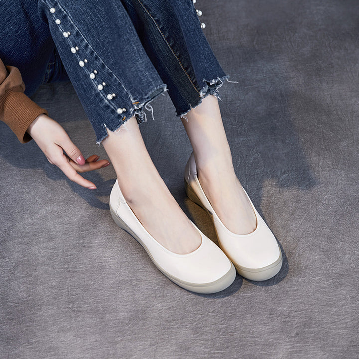 Dame Behagelige Læder Vejr Slip-On Flats Stilla