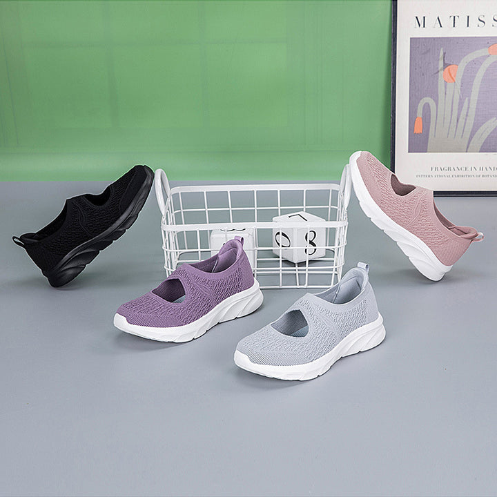 Dame Åndbare Slip-On Performance Sneakers med struktureret Support Stilla