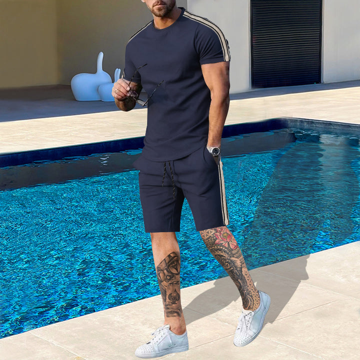 Herrer Sports T-Shirt og Shorts Sæt Stilla