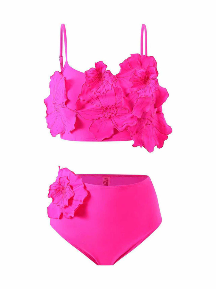 Dame Floral Bikini med voluminøst blomsterdesign Skovae
