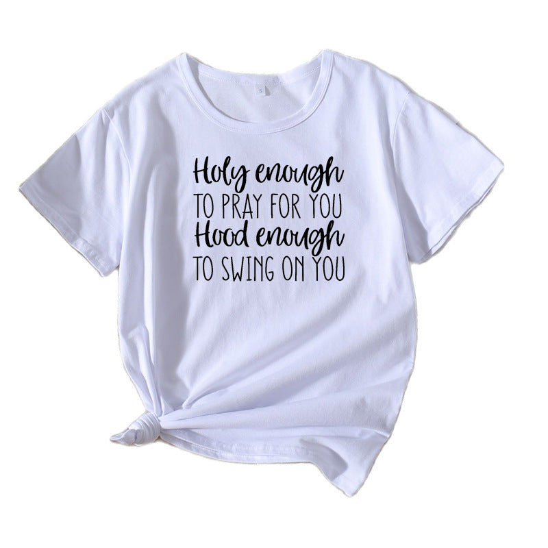 Kvinder Casual Inspirerende Grafik T-shirt Stilla