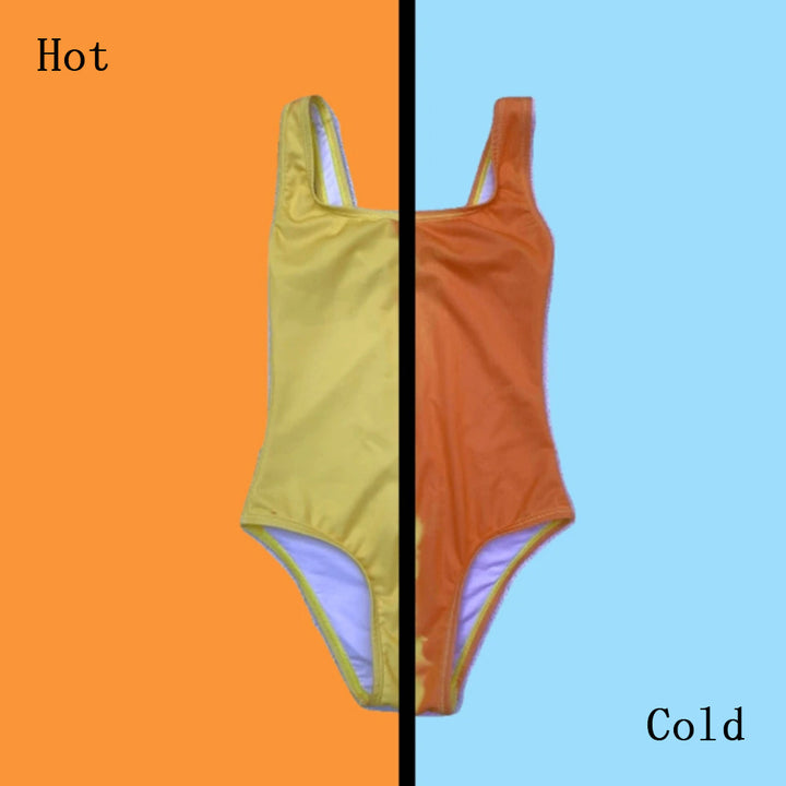 Dame onepiece badeanzug med innovativt temperaturvekslingsdesign og rygfri snit Stilla
