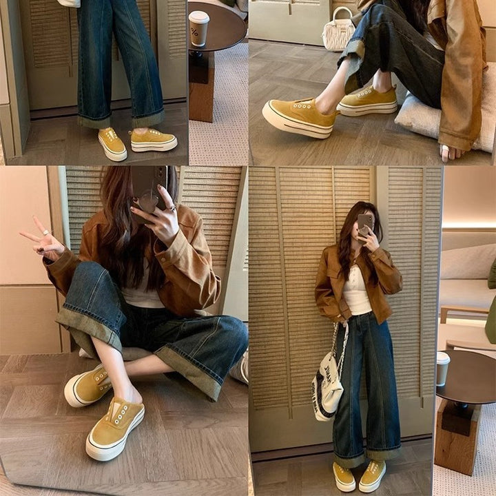Dame Fritid High-Top Plateau Sneakers Stilla