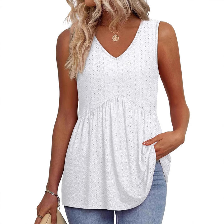 Dame Fritids V-Hals Tanktop Stilla