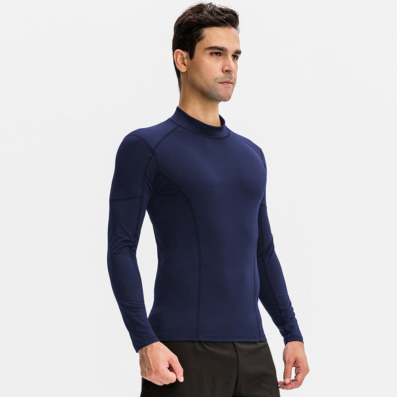 Herrer funktionel T-shirt med høj krave og elastisk materiale Stilla