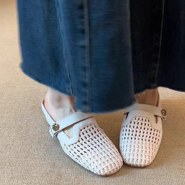 Dame Stilfulde Woven Slide Mules Stilla