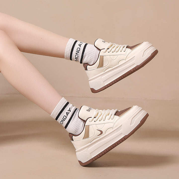 Dame Chunky Sneakers med dæmpende sål og åndbart overflade Stilla