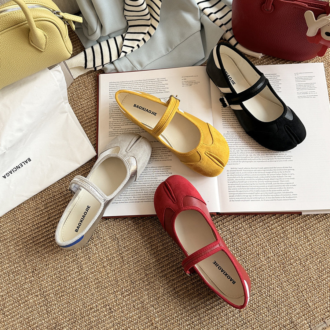 Femme Elegante Mary Jane Ballerinas med spænde detaljer Stilla