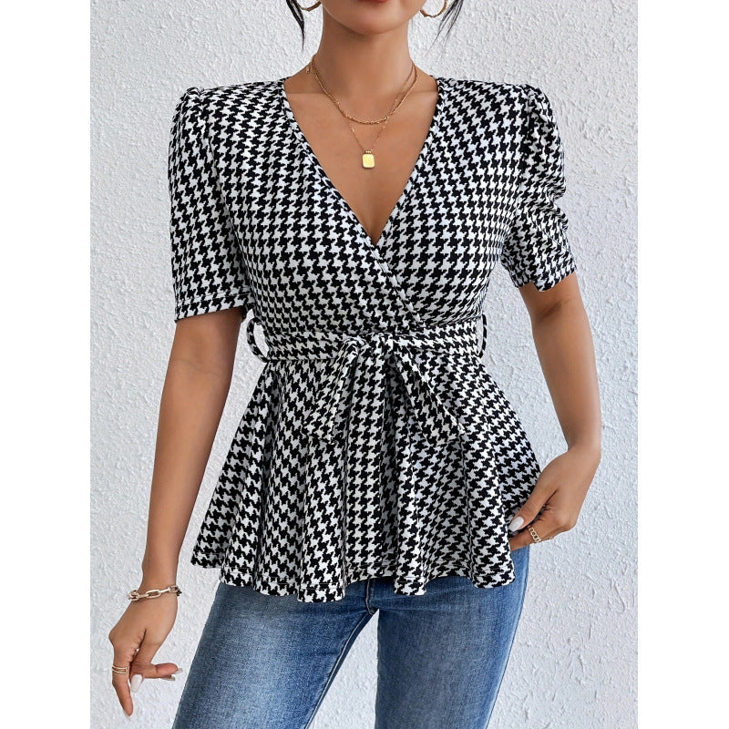 Femme Vindt-Peplum-Top Stilla