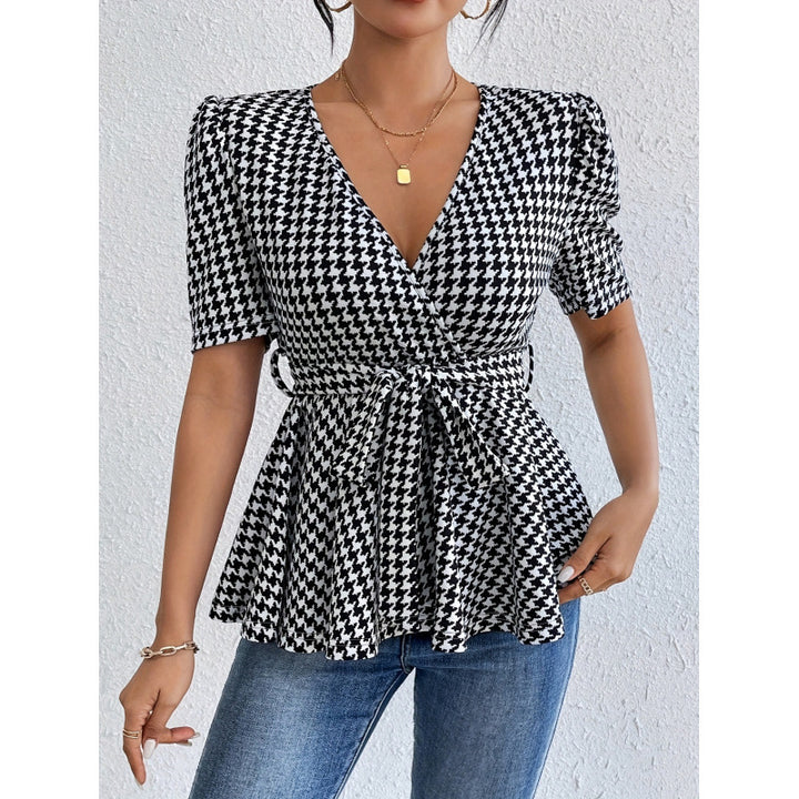 Femme Vindt-Peplum-Top Stilla