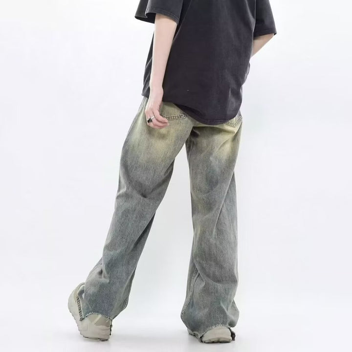 Herrer Behagelige Wide-Leg Jeans med moderne vask og afslappet snit Stilla