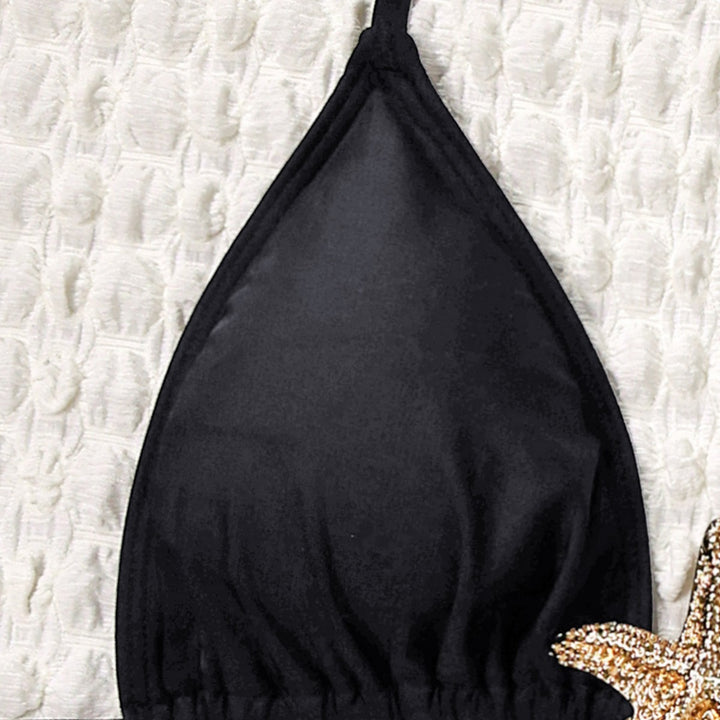 Dame Bikiniset med gennemsigtig strandoverdel Skovae