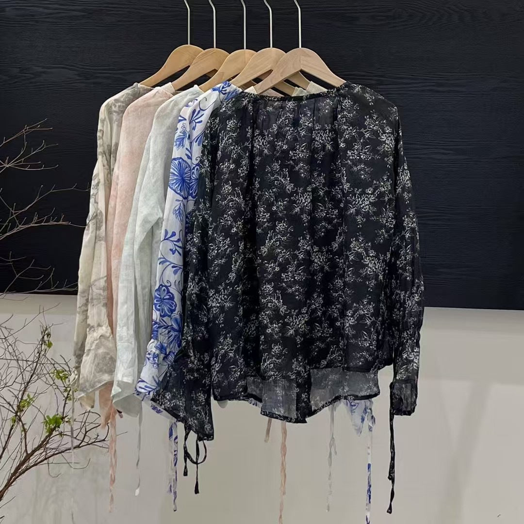 Femme Letvægts Knap-Up Bluse Stilla