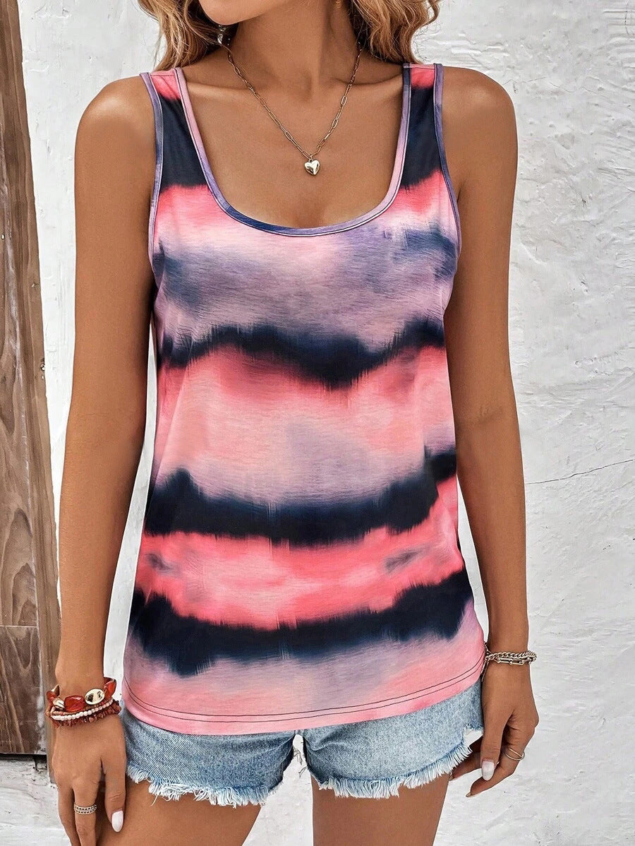 Dame Sommer Batik Tanktop Stilla