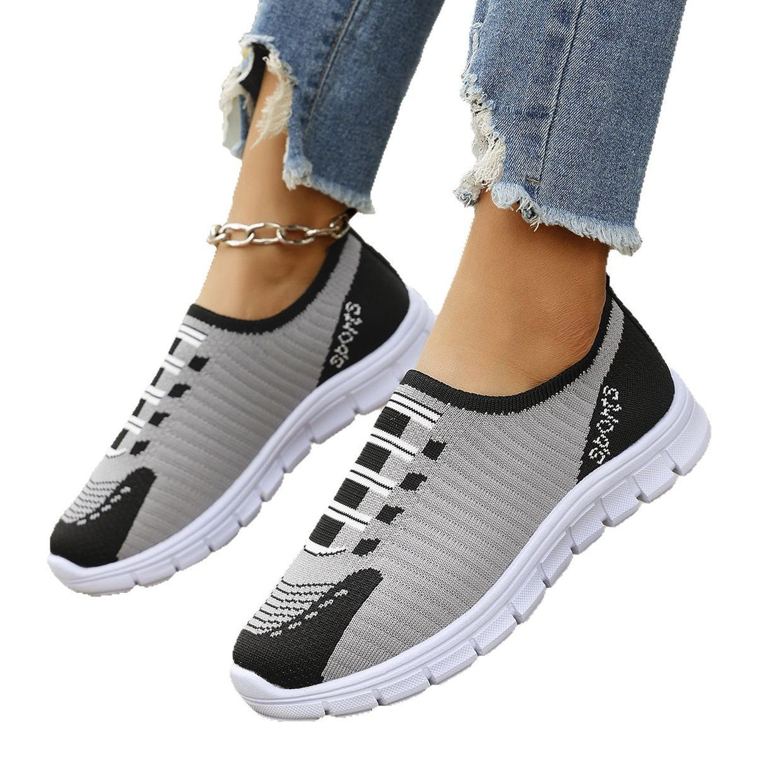 Dame Åndbare Slip-On Sneakers med fleksibelt Overmateriale og støddæmpende Sål Stilla