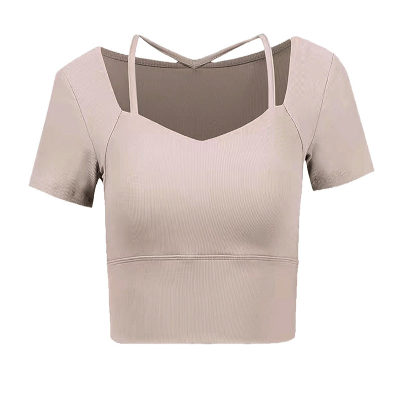 Dame Sporty Crop-Top med justerbare stropper og optimal støtte Stilla