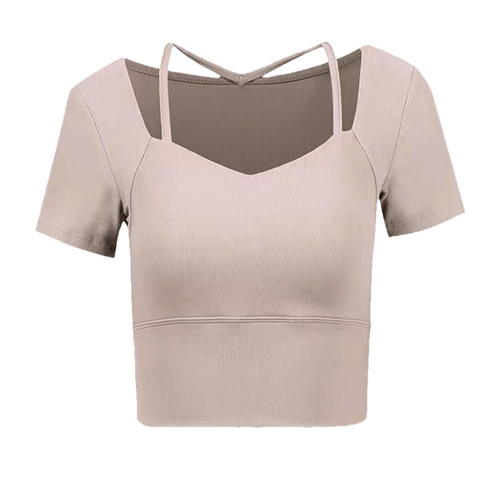 Dame Sporty Crop-Top med justerbare stropper og optimal støtte Stilla