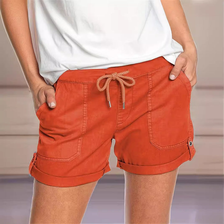 Dame Komfortable og stilfulde Shorts med justerbar talje og praktiske sidelommer Stilla