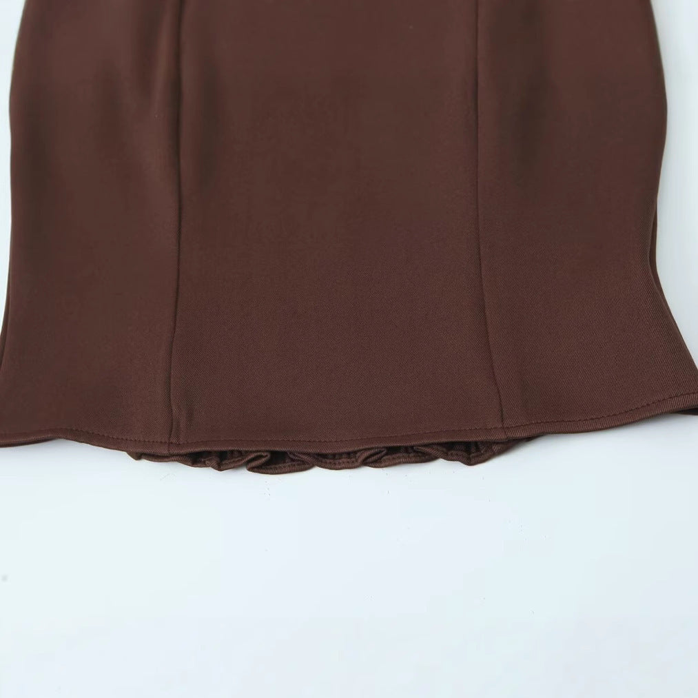 Femme Struktureret Crop Top Stilla
