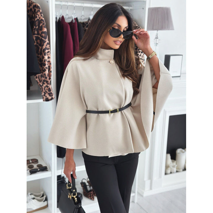Femme Elegantes Cape med bælt Stilla