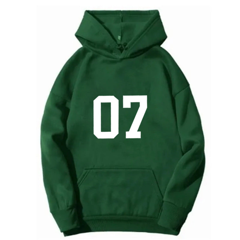 Dame hoodie med stort print Skovae