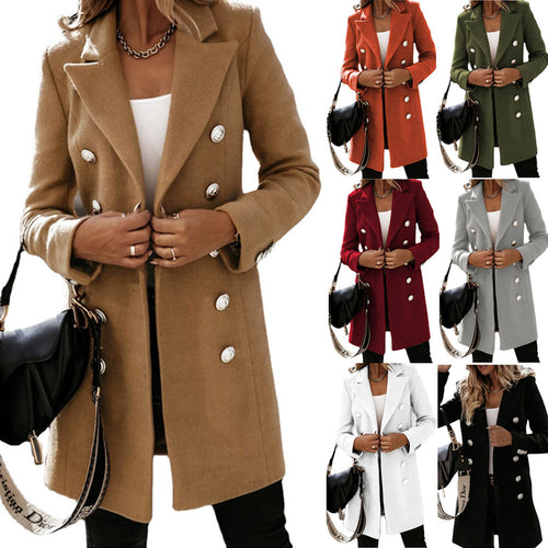 Dame moderne blazer med dobbeltknap og elegante knapper Stiila