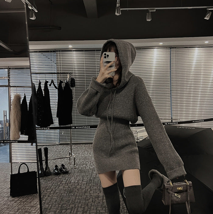 Femme hætte-sweatshirtkjole Stilla