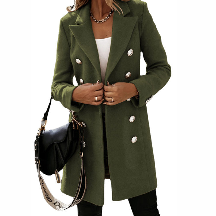 Dame moderne blazer med dobbeltknap og elegante knapper Stiila