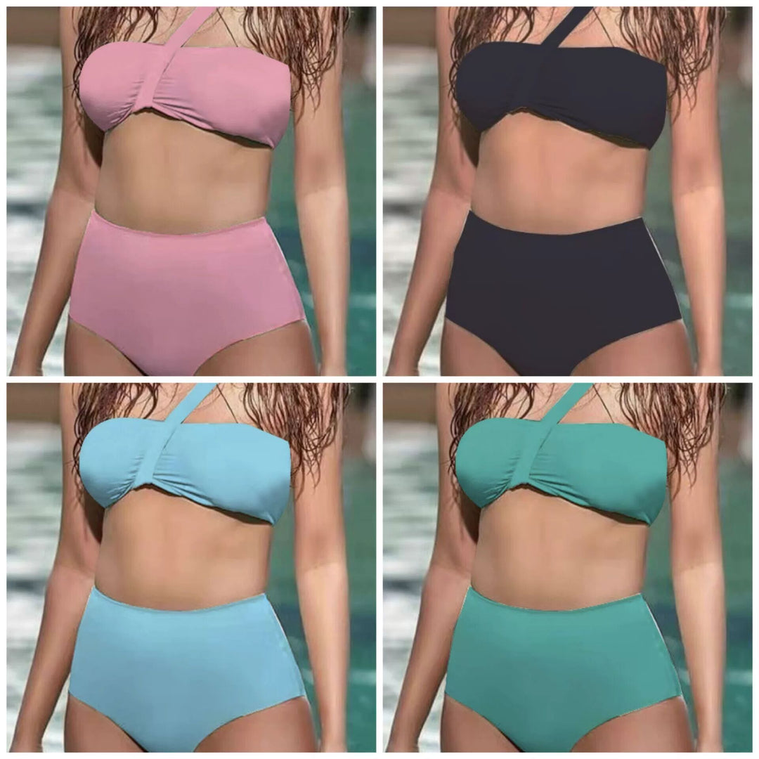 Dame Højtaljede Bikini Sæt Stilla