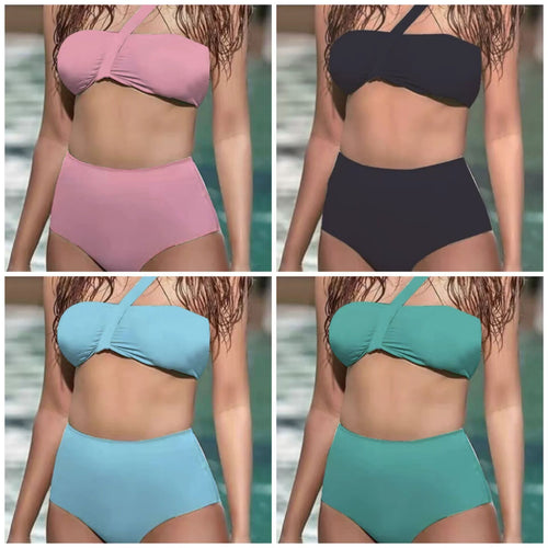 Dame Højtaljede Bikini Sæt Stilla