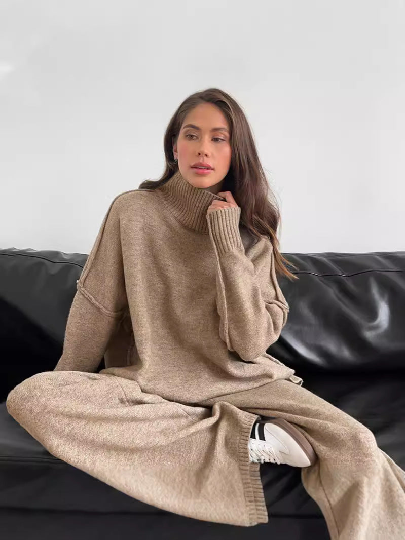 Dame Oversize Rullekravepullover Kjole Stilla