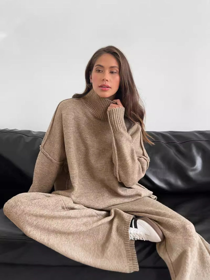 Dame Oversize Rullekravepullover Kjole Stilla