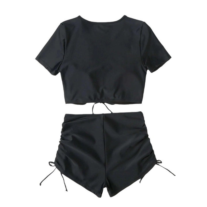Dame Sporty top og high-waist bikini-bund sæt med blomster mønster Stilla